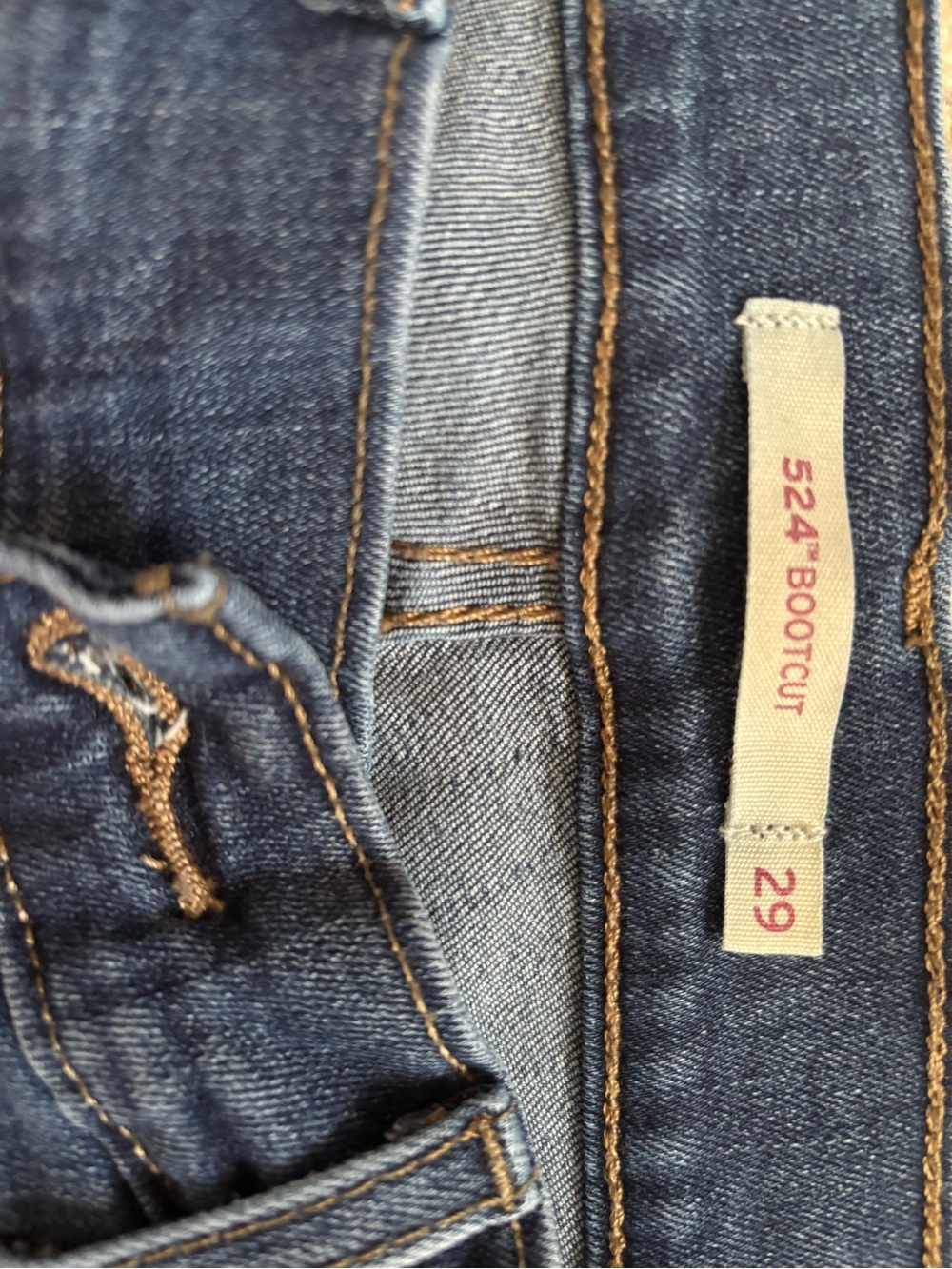 Levi's 524™ Bootcut Jeans - Dark Blue Denim